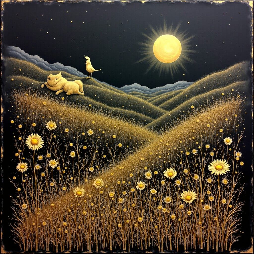 Sorrow's Wildflowers Bloom in Burnished Gold