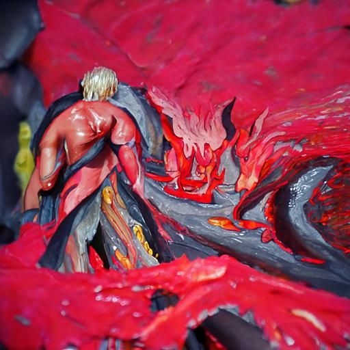 Dante's Inferno: A Gouache Painting