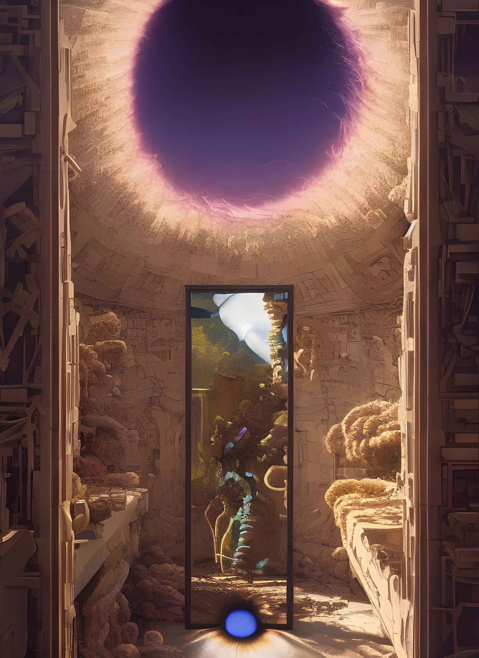 Matter Transporter Disintegration: Photorealistic Surrealism