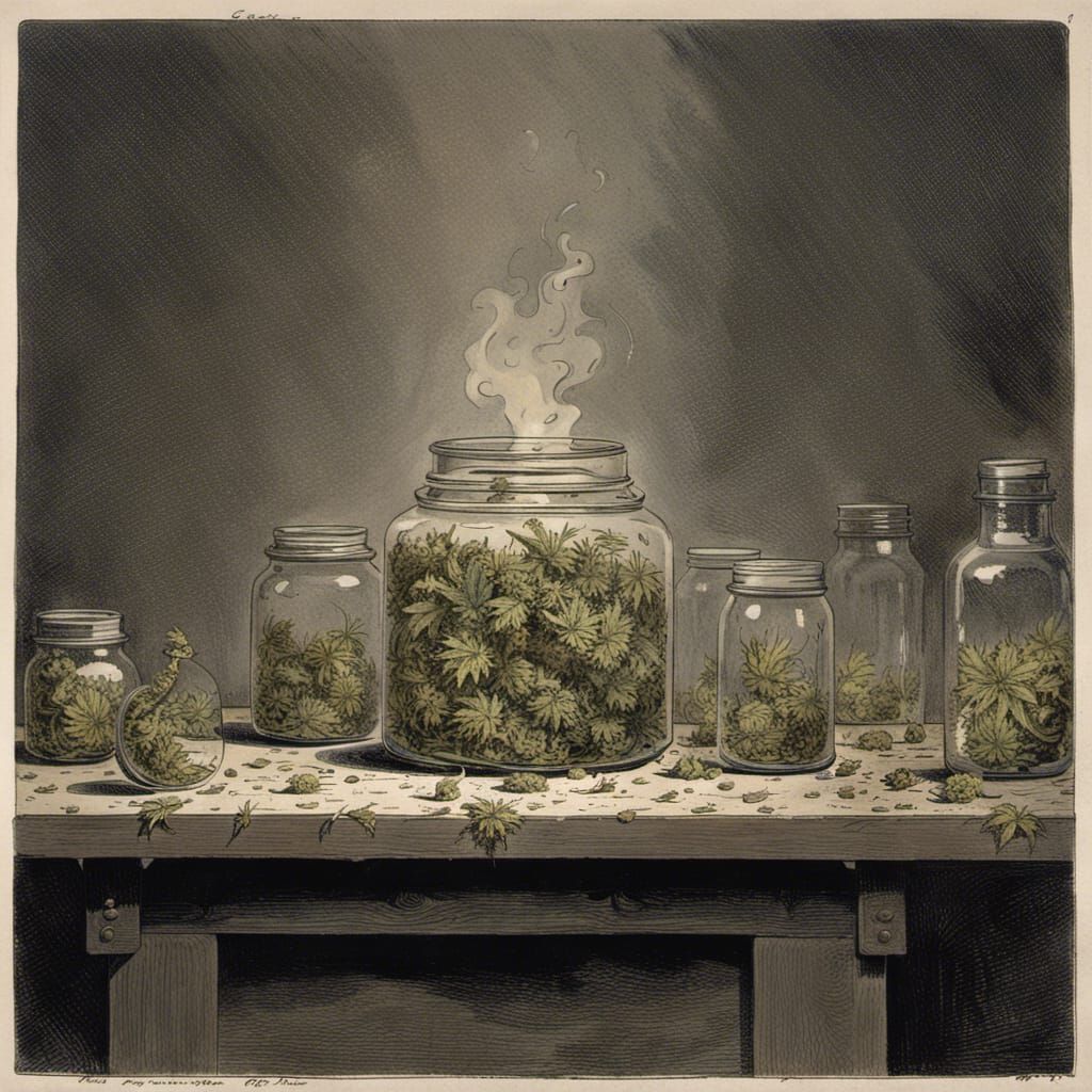 Endless Weed Jar in Horror Style