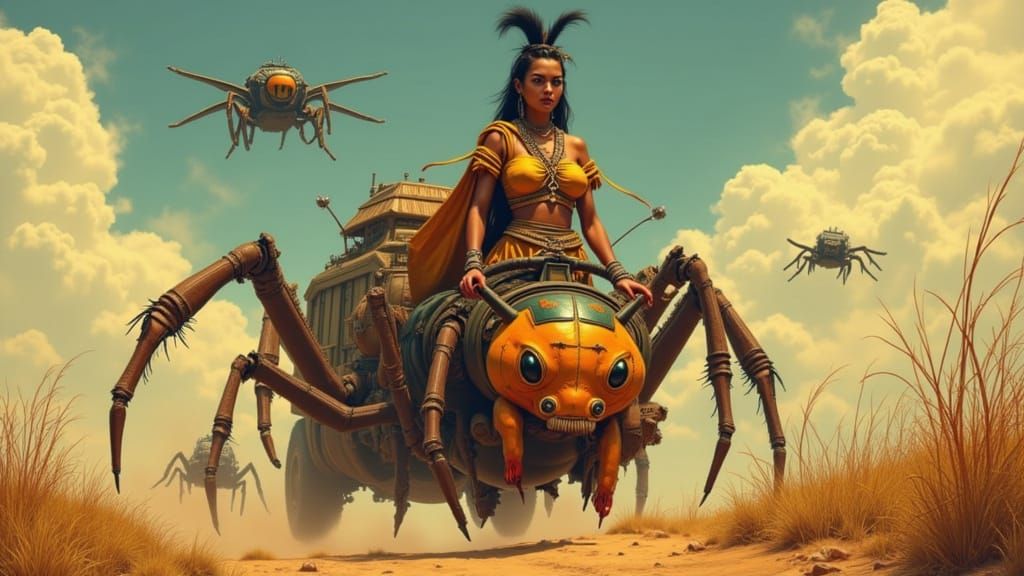 Insect Vehicle Tribe: Millipede Bus and Bug-Taxi
