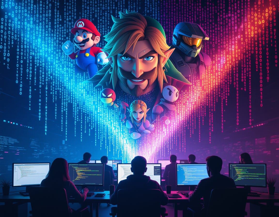 Programmers Merge into Iconic Video Game Characters