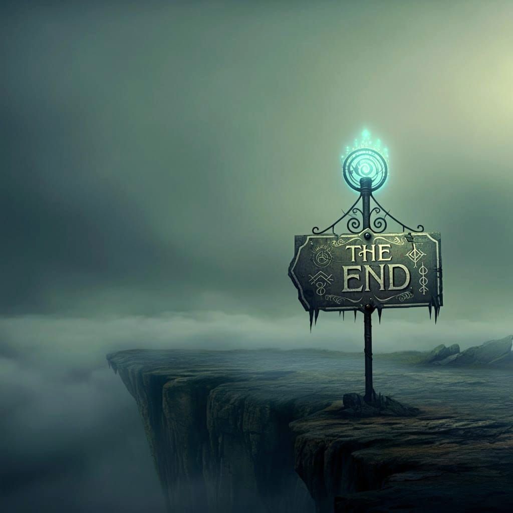 End of World Signpost: Detailed Matte Painting