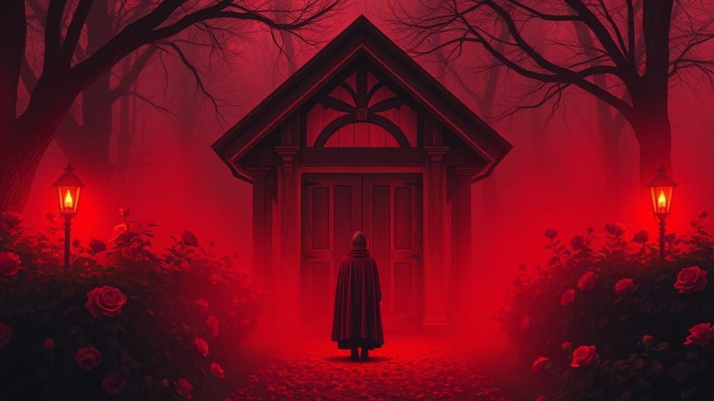 Crimson Sanctuary at Velvet Dusk