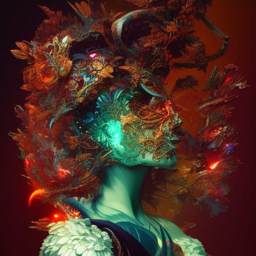 Dark Fantasy Warrior in Intricate Armor