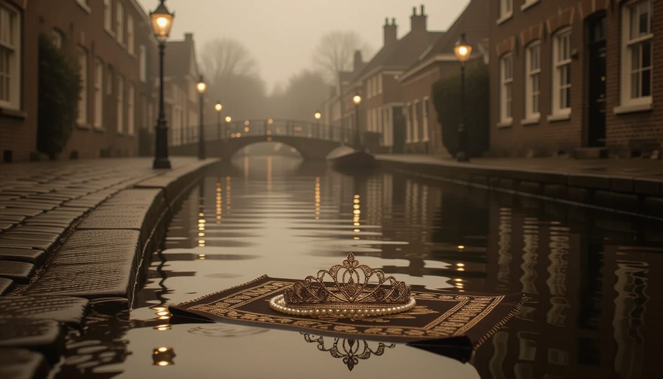 Victorian Canal Tiara Lost in Misty Autumn Evening