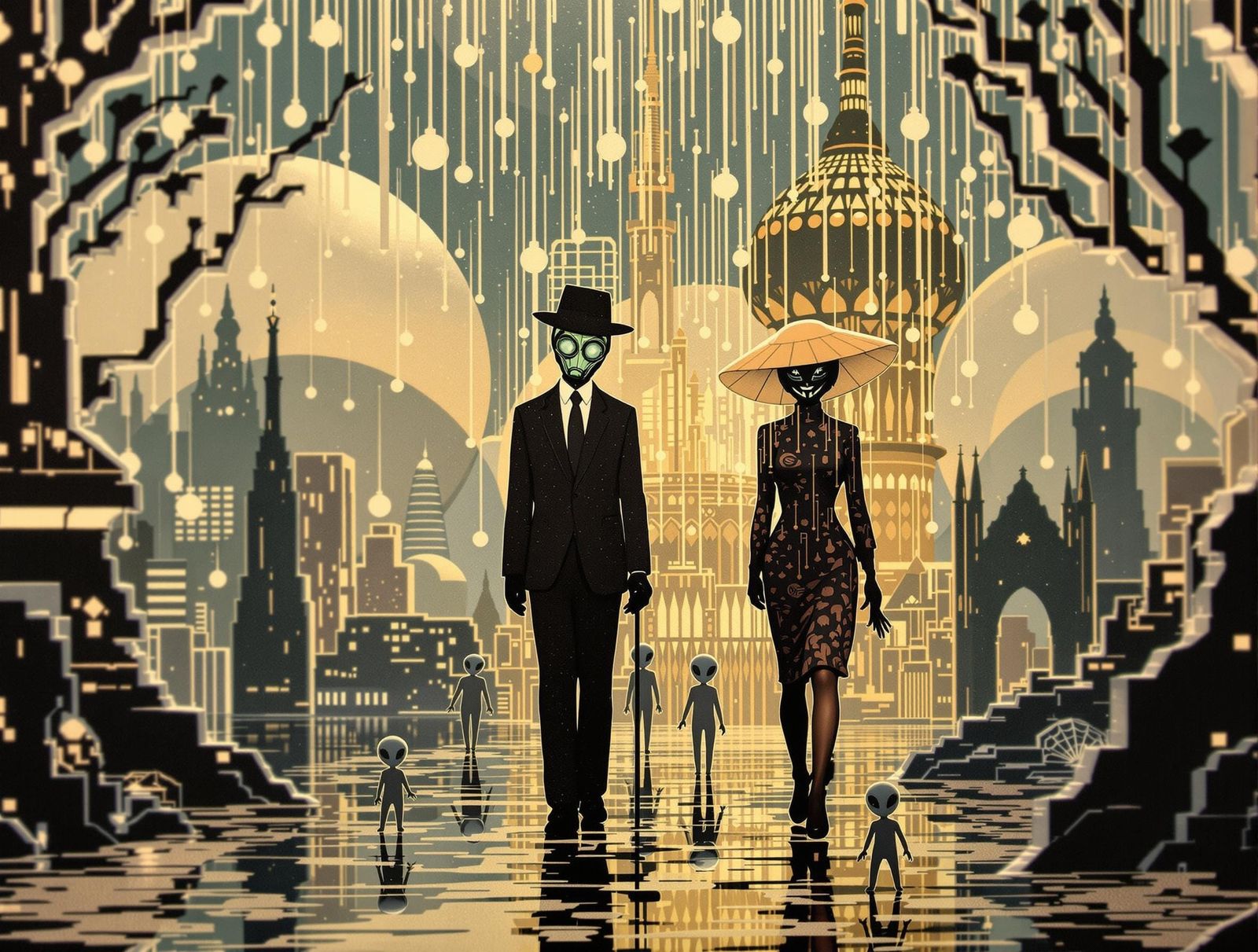 Sci-Deco Placid Rain Steam-Fi Scrapbooking with Tiny Wind-Up...