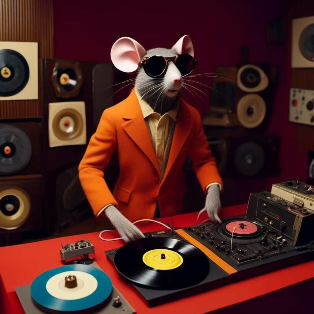 Stop-Motion Mice Puppets in Wes Anderson Style