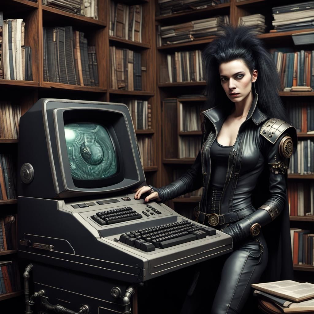 Retro-futuristic geek