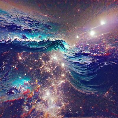 Swirling Ocean Nebula in Deep Space