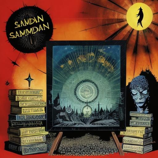 Surreal Cartography of The Dreaming in Comic Book Style