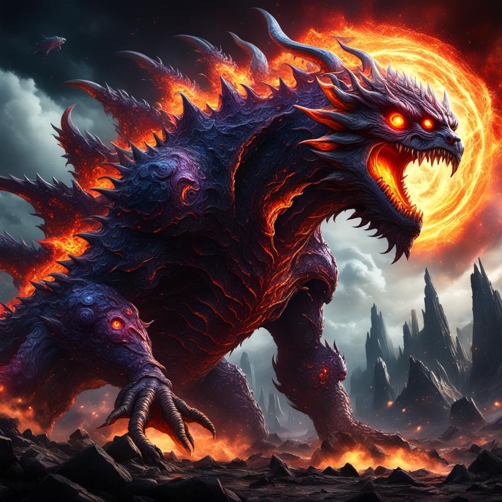 Monstrous Kaiju Phoenix Rises from Supernova