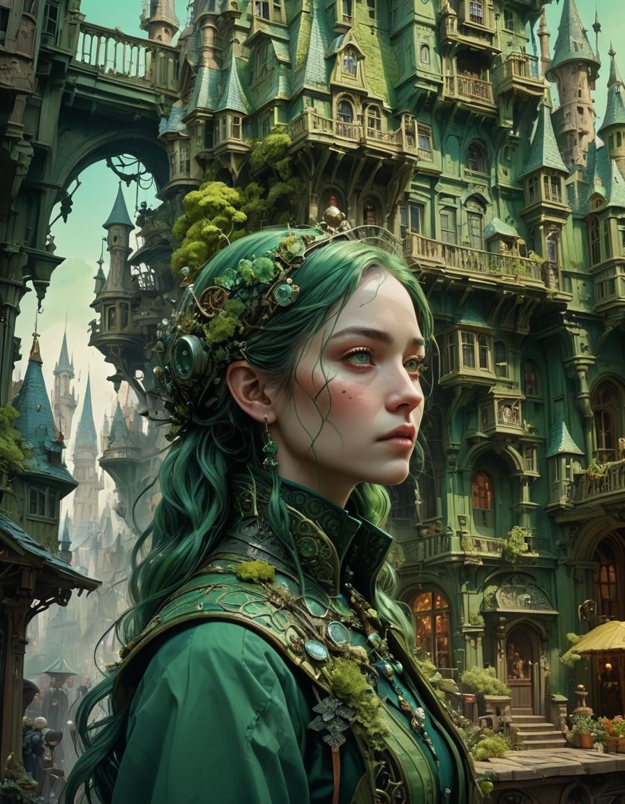 Fairytale Museum Portrait in Fantasycore Style