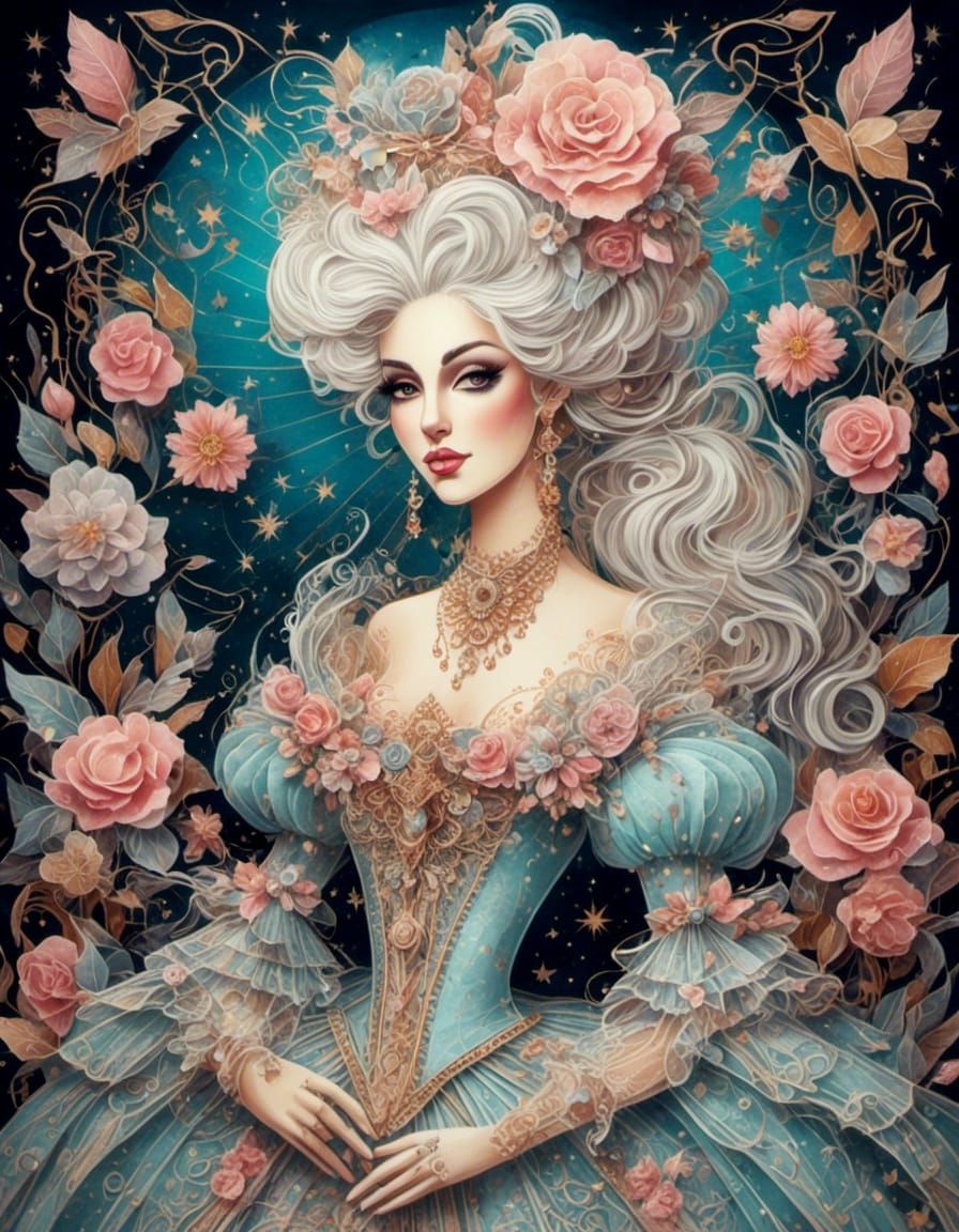 Pastel Portrait of Marie Antoinette