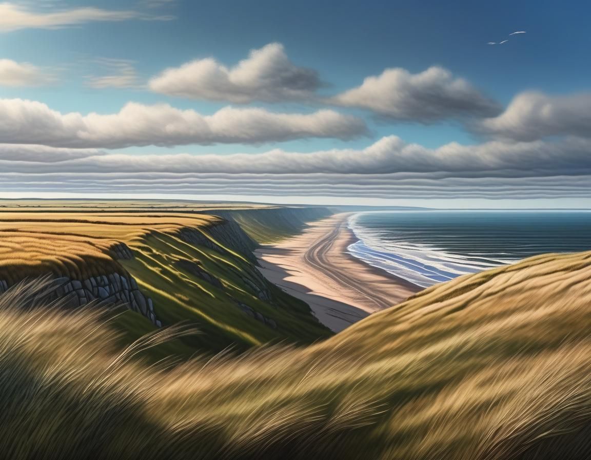 Cape Tormentine Shoreline: Ultrarealistic 4K Photography