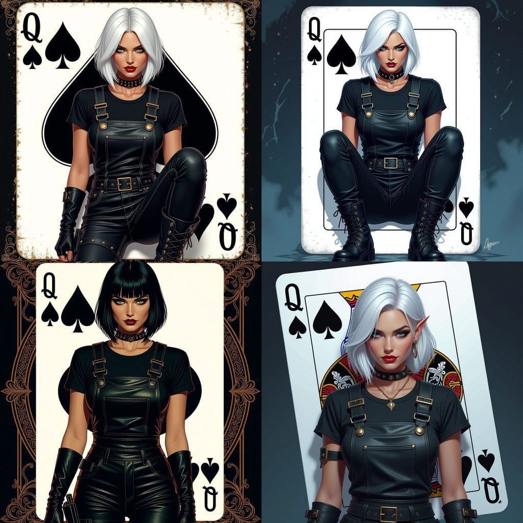 Dark Elf Queen of Spades Portrait