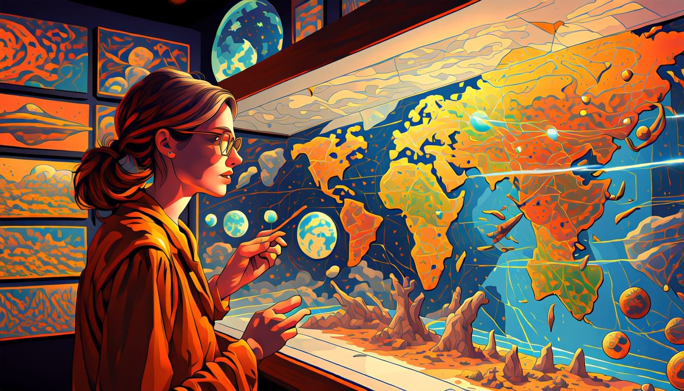 Future Museum Display: Earth's History Timeline