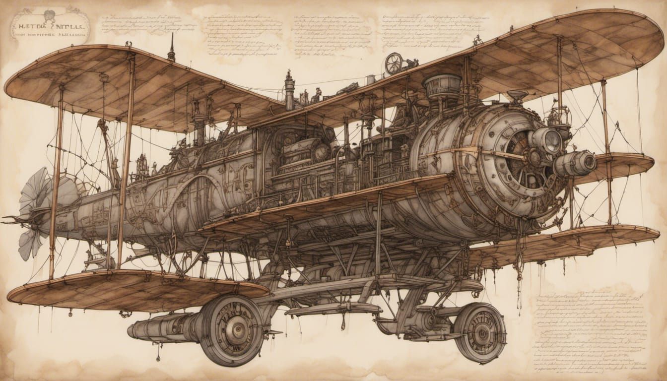 Steampunk Folding Triplane