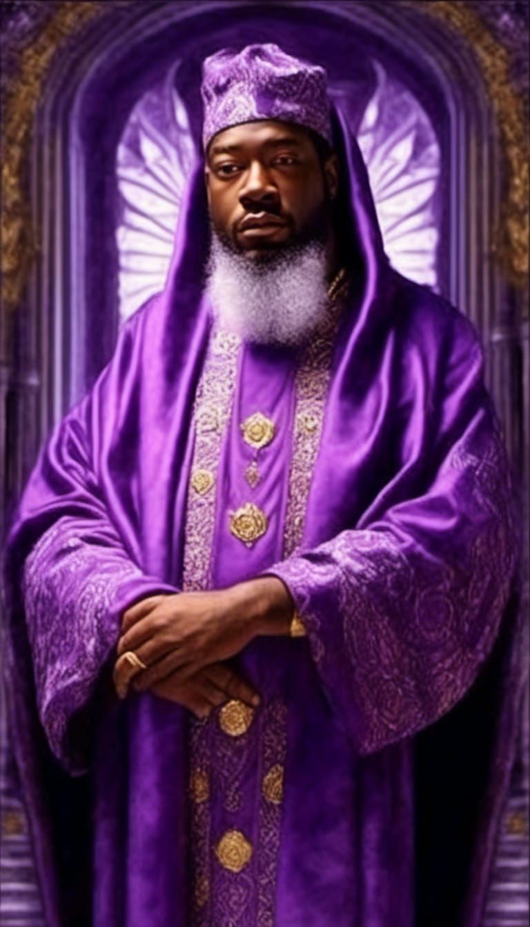 Ornate Centenarian in Masonic Robe