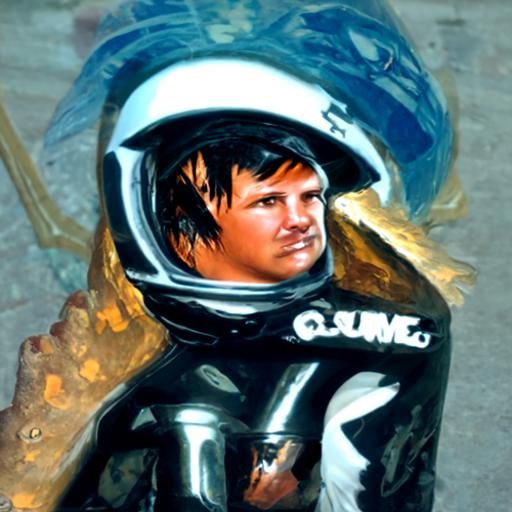 Tom DeLonge Portrait as Oil Painting