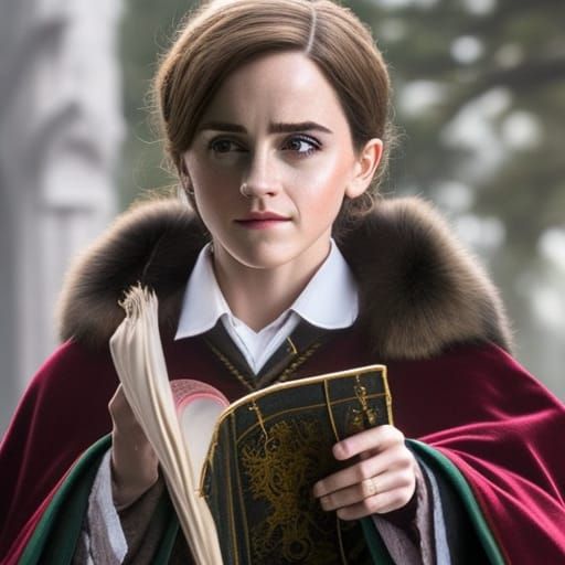 Harry Potter and Hermione Granger Kissing Portrait