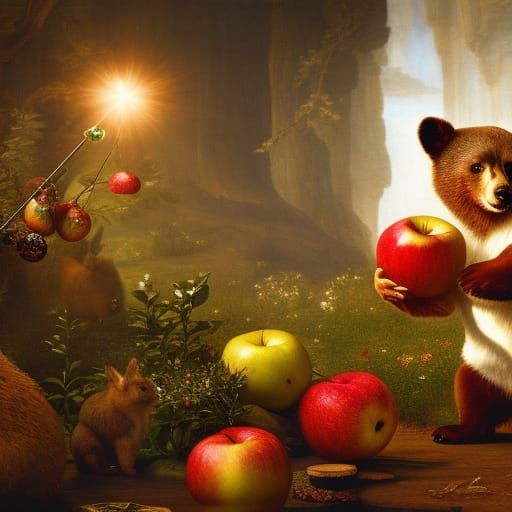 Bear Juggler Inspired by da Vinci and Potter