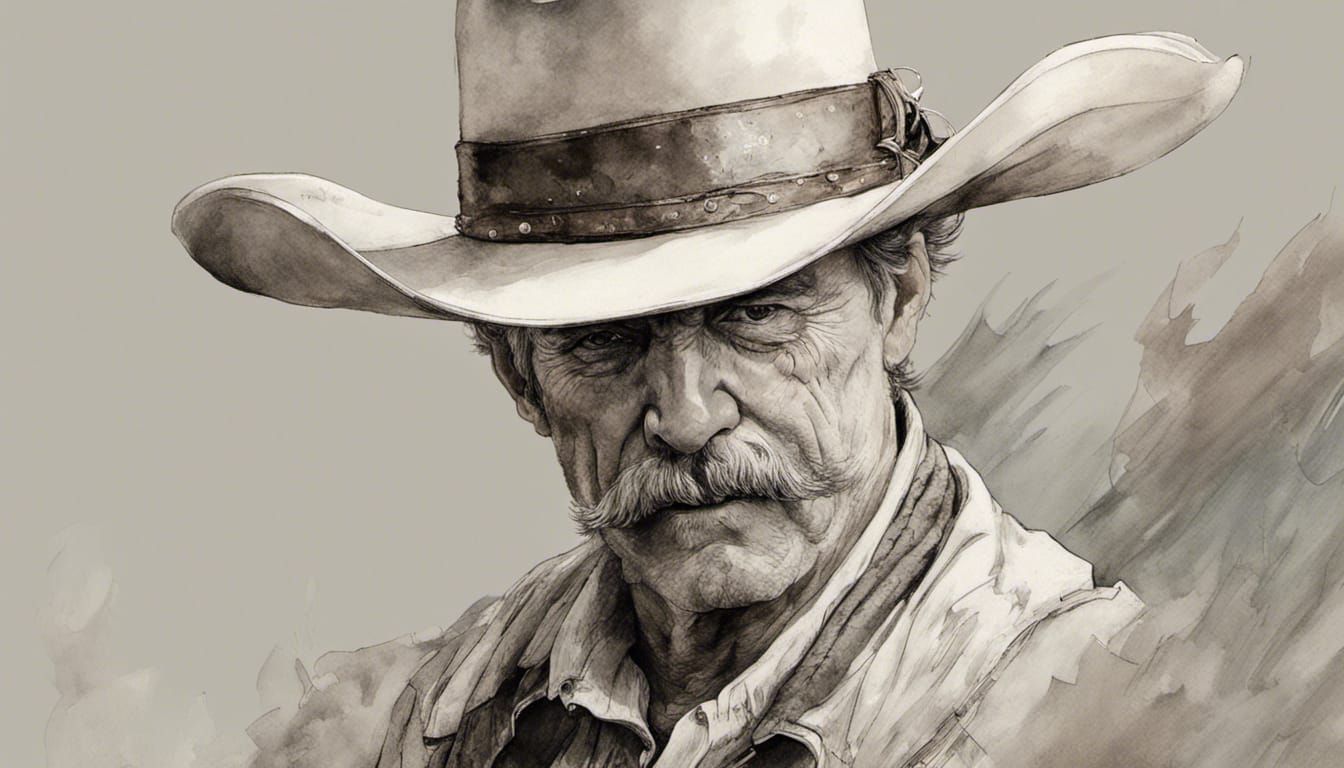 Buster Scruggs Cowboy Portrait in Digital 3D Art