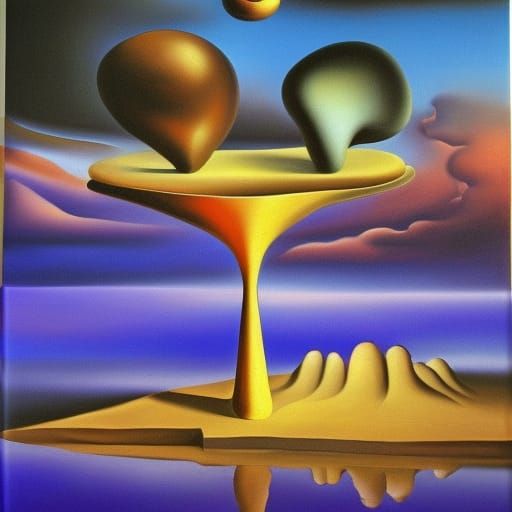 Surreal Melting Landscape: An Eternity Dream