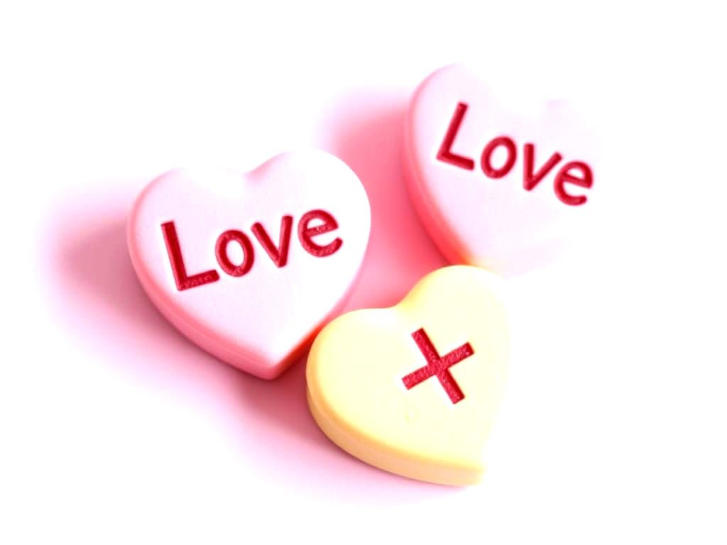 Sweet Valentine's Day Candy Hearts with Loving Message