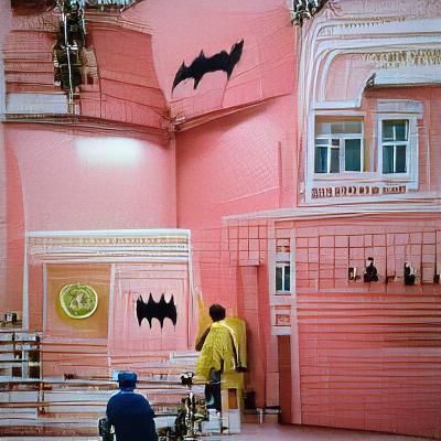 Batman in Wes Anderson Style