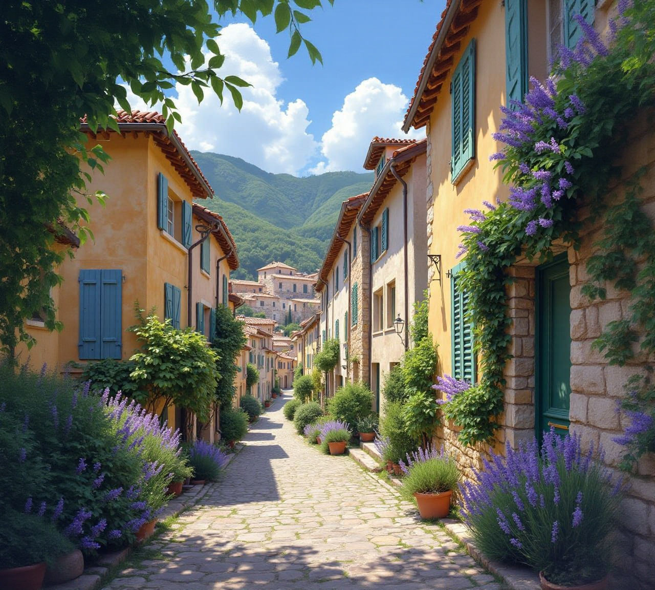 The winding streets of Eze