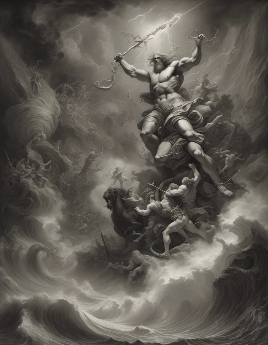 Epic Battle of Gods: Poseidon vs Storm Giants