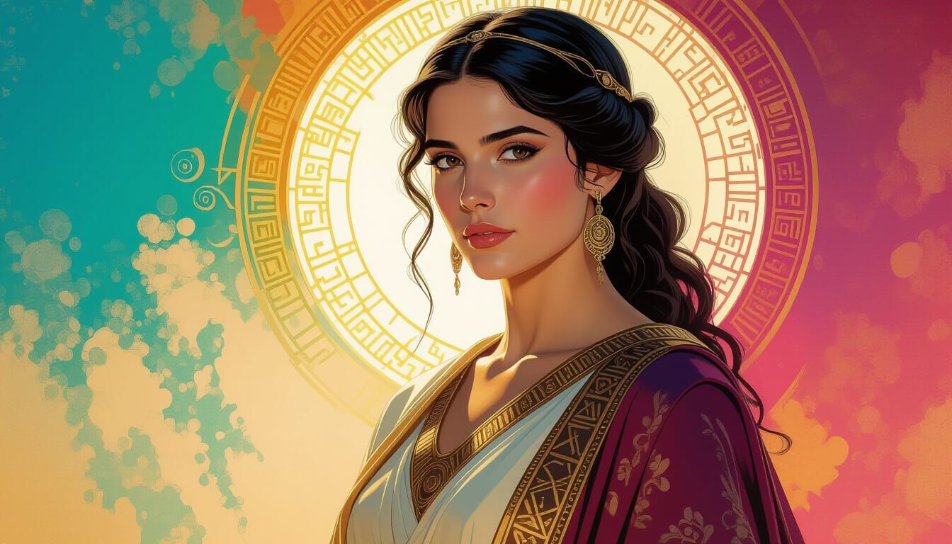 Hypatia of Alexandria in Hyperrealistic Style