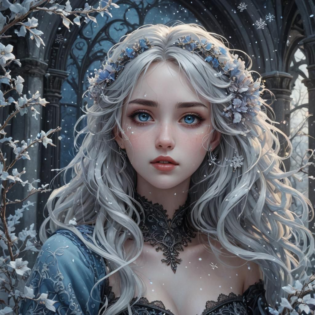 Gothic frost girl