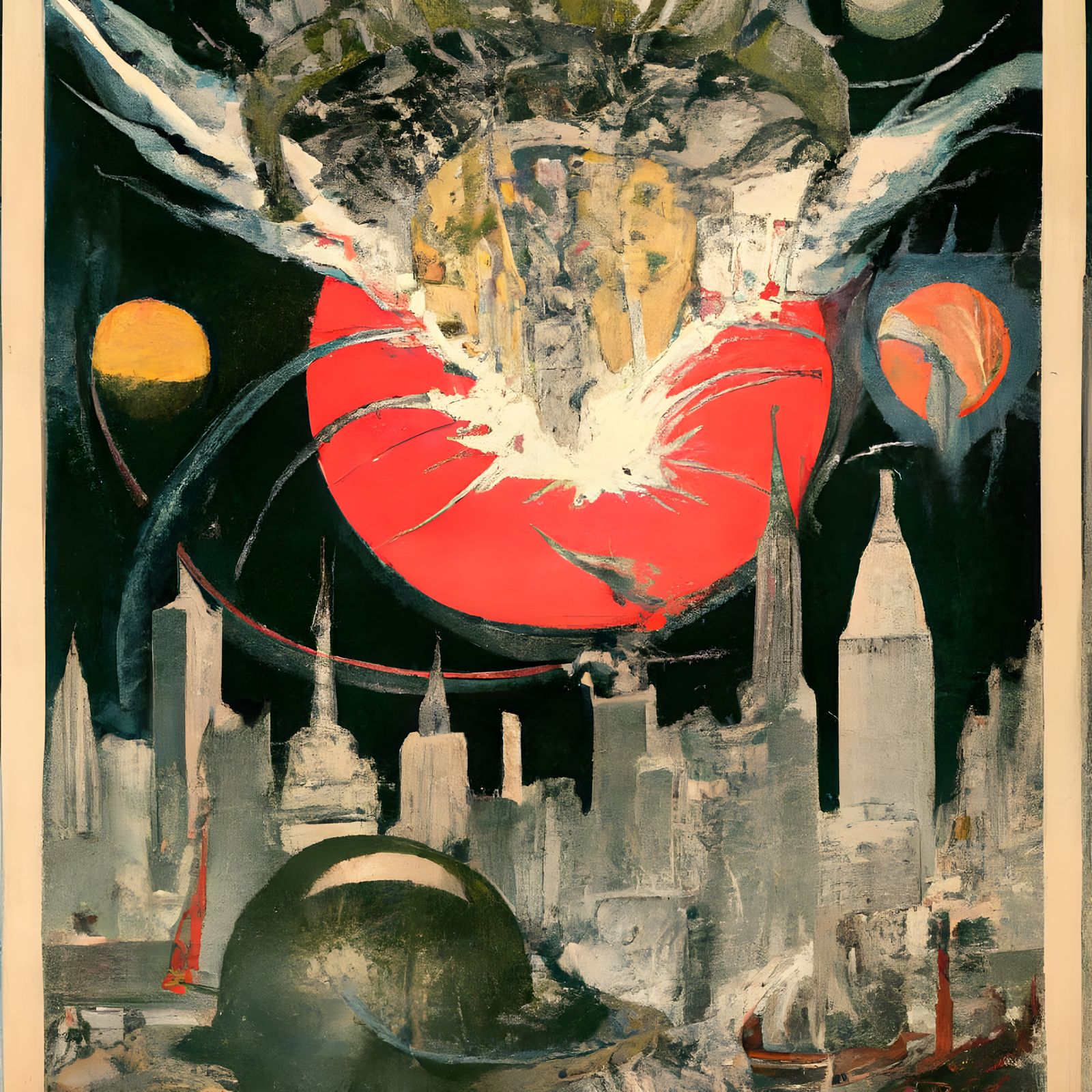 Fiery Mythological Apocalypse Engulfs New York City