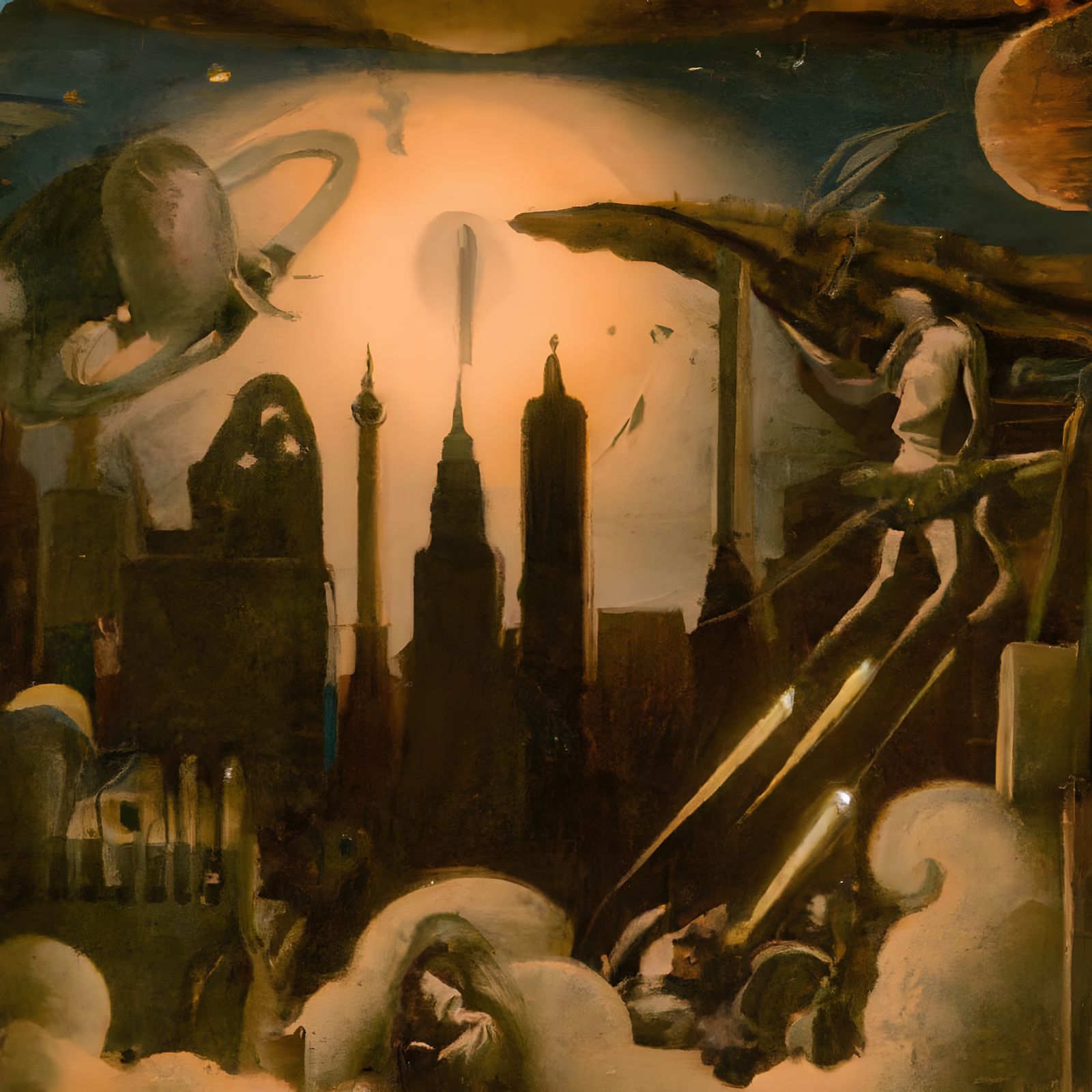 NYC Apocalypse with Greco-Roman Deities