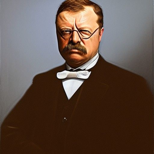 Roosevelt Portrait in Baroque Style