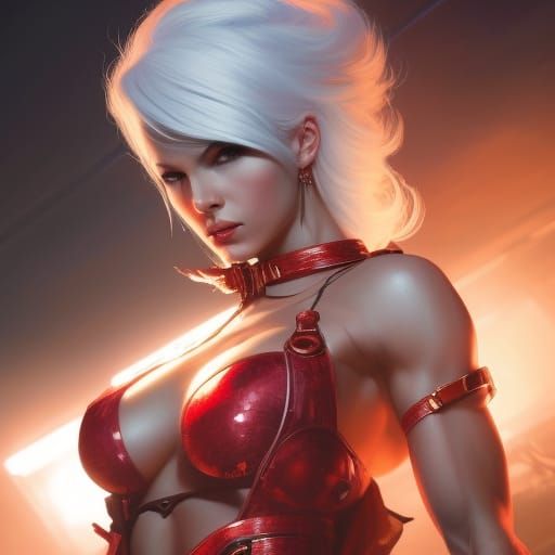 Hyperdetailed Dark Fantasy Tattooed Woman Concept Art