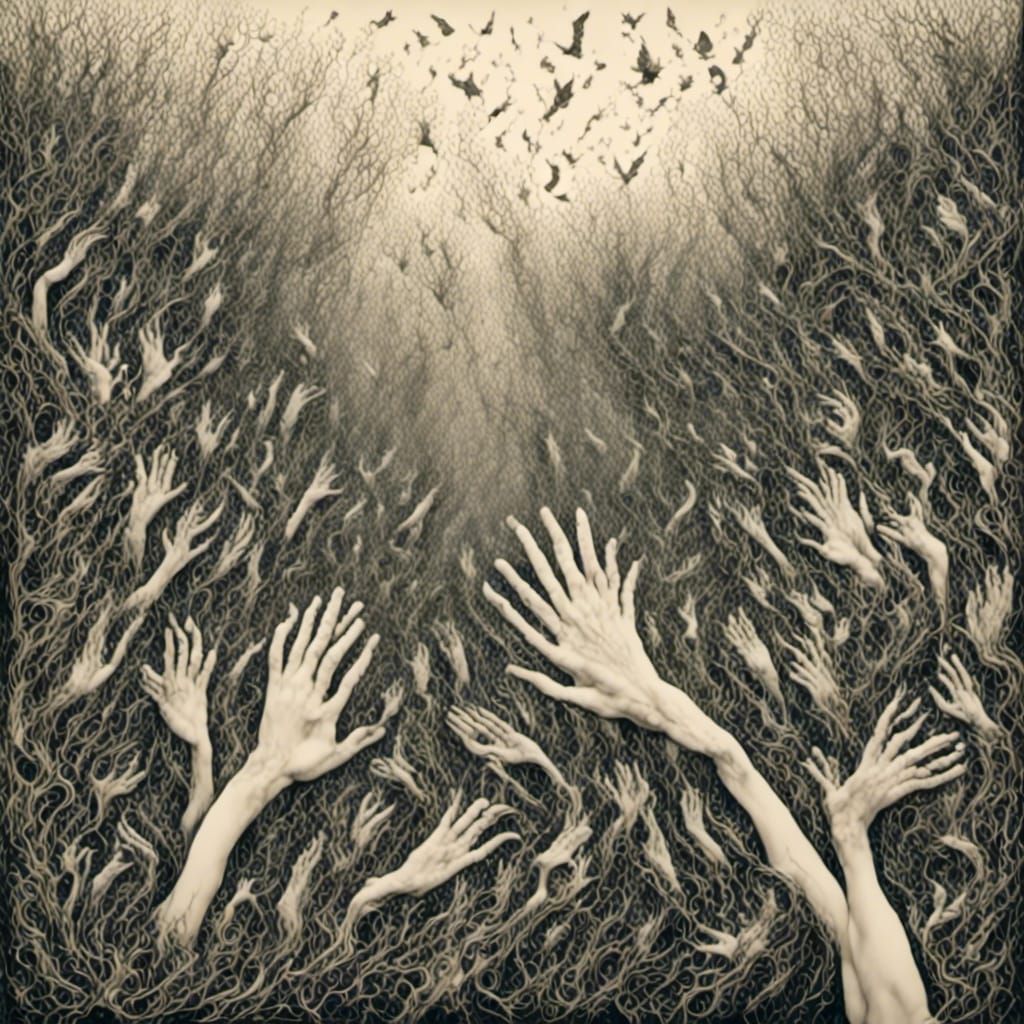 Dancing Hands on Endless Highway: Psychedelic Zentangle Art