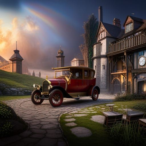 Chitty Chitty Bang Bang: Detailed Matte Painting