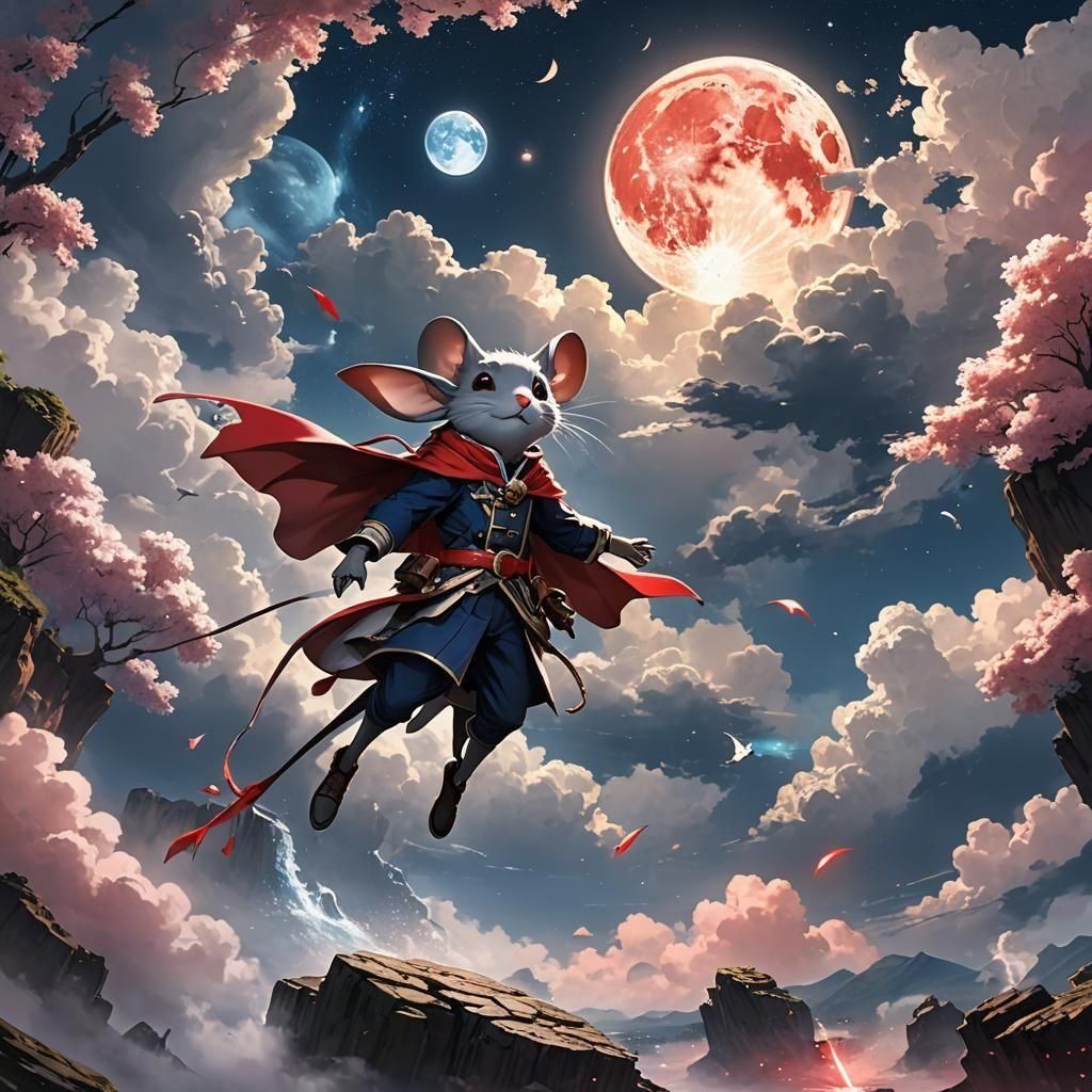 Magical Mouse's Journey: 3D Anime Art Discovery