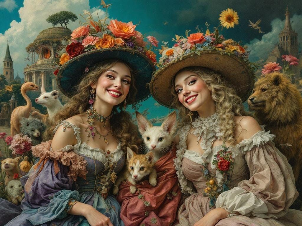 Fantastical Ladies in a Surreal Dreamscape