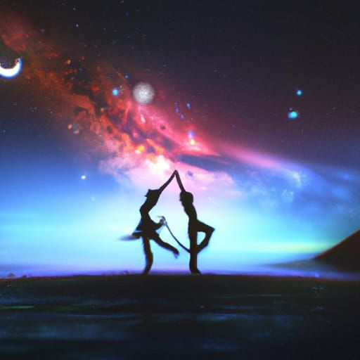 Stars Form Dancing Lovers: Fantasy Concept Art
