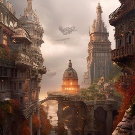 Dramatic Digital Painting of Epic Abundance