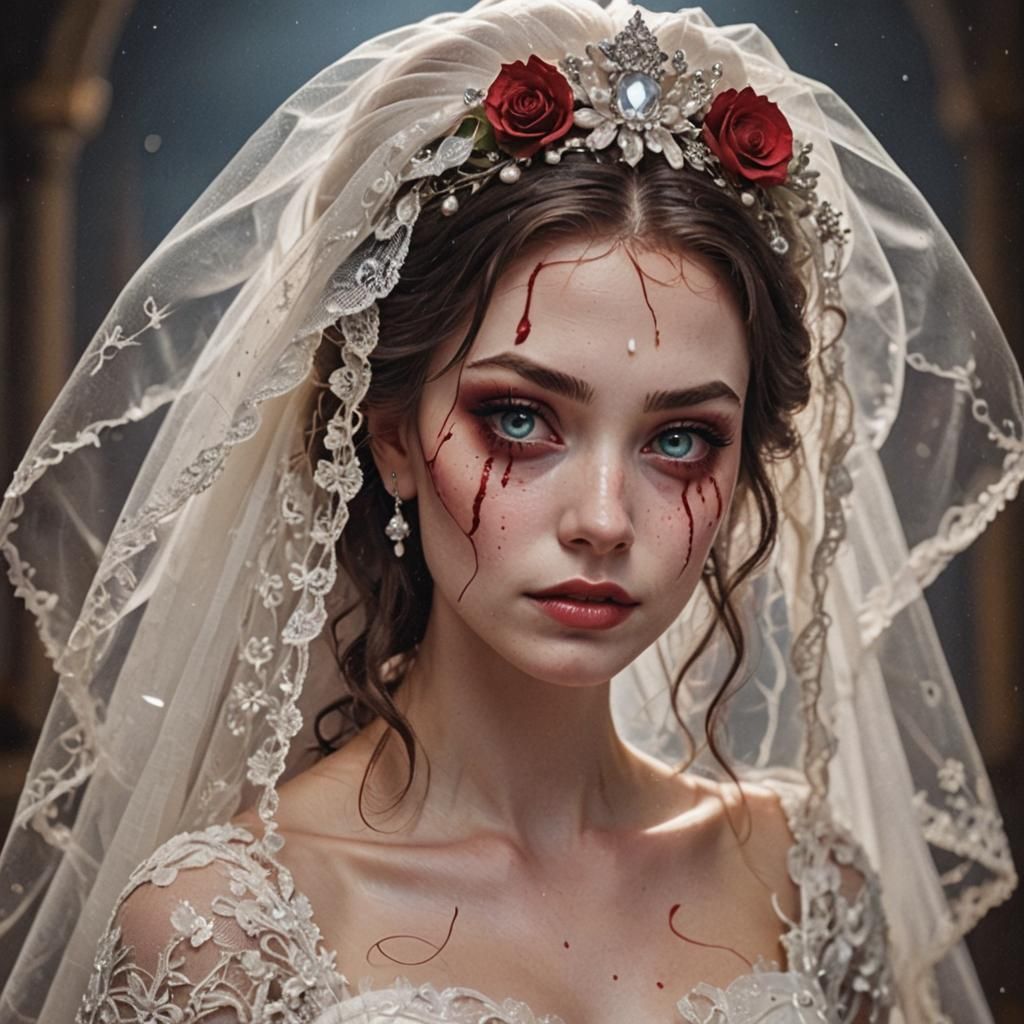 Surreal Disney Bride with Blood
