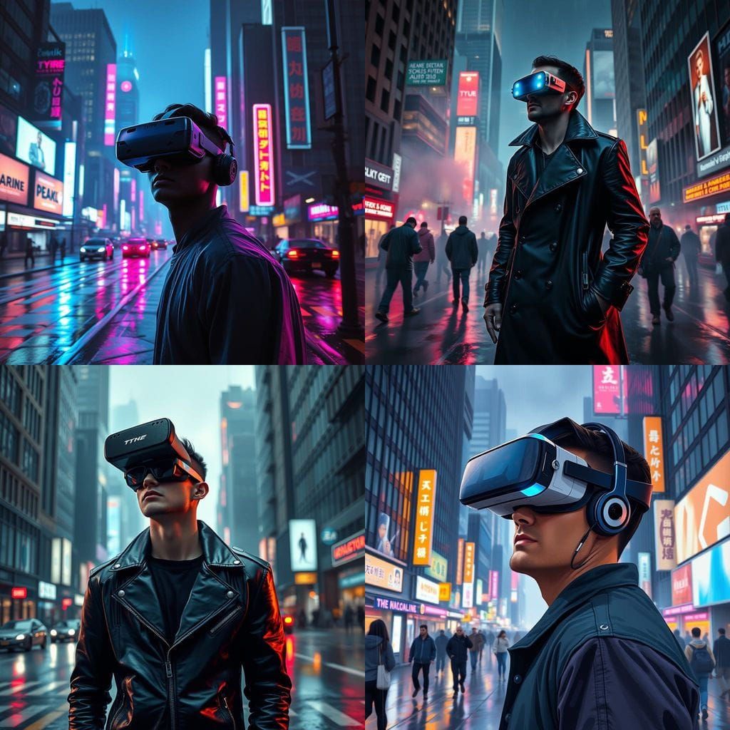 Glowing Neon Dreams in Cyberpunk VR