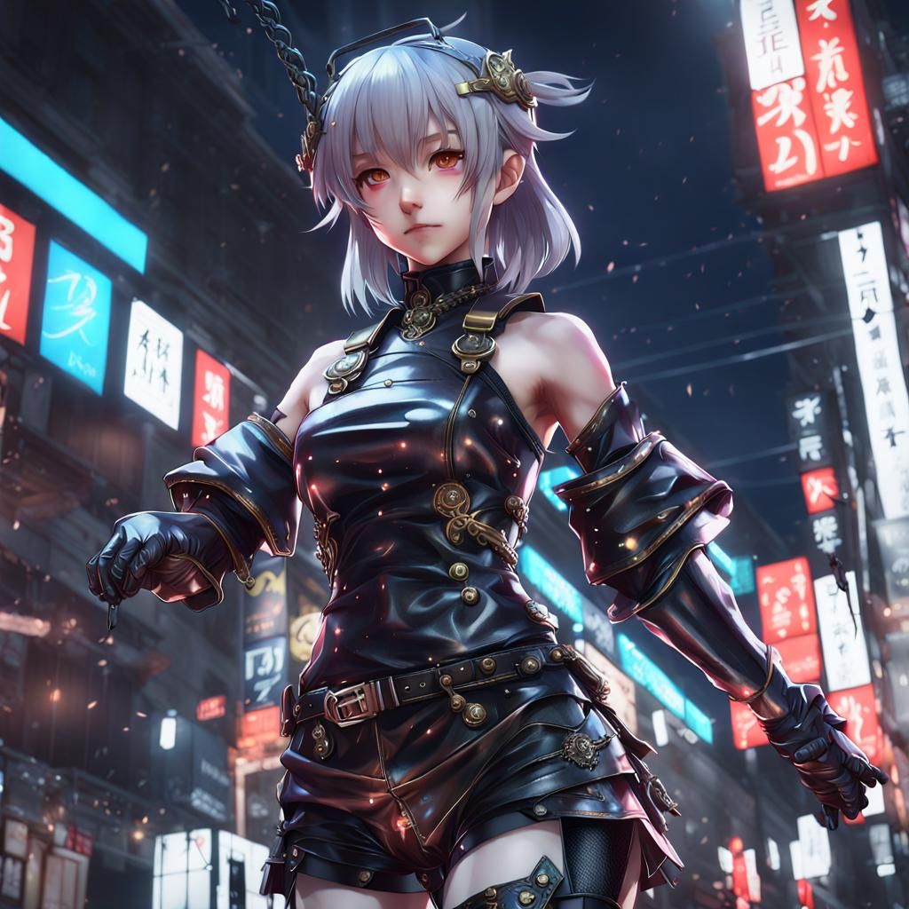 Detailed 3D Anime Art Inspired by WLOP