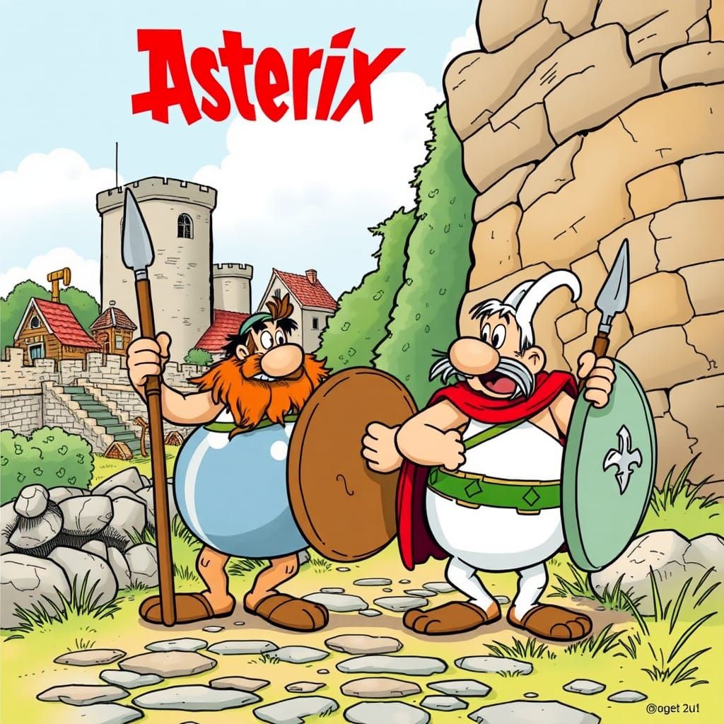 Asterix and Obelix in Roman England