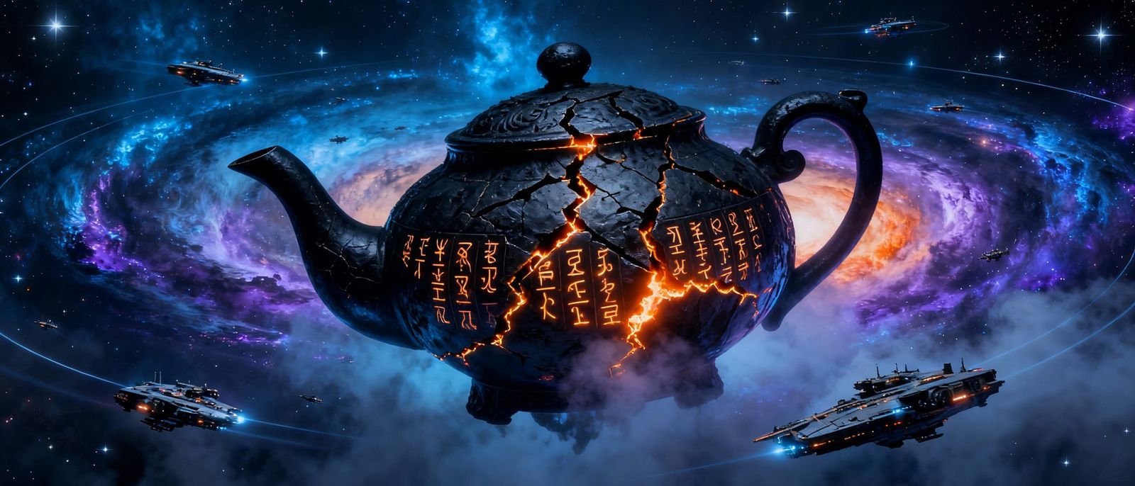 Cosmic Horror Teapot in Deep Space