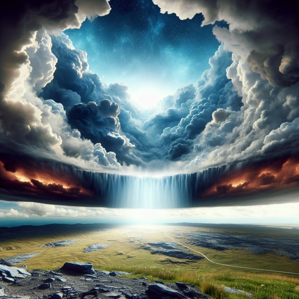 Celestial Light Emerges as Earth is Swallowed